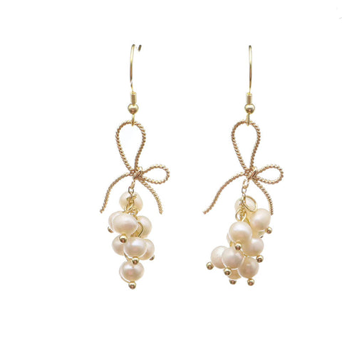 Pearl earrings high-end 925 silver flower earrings wholesale retro European and American style design handmade jewelry wholesale