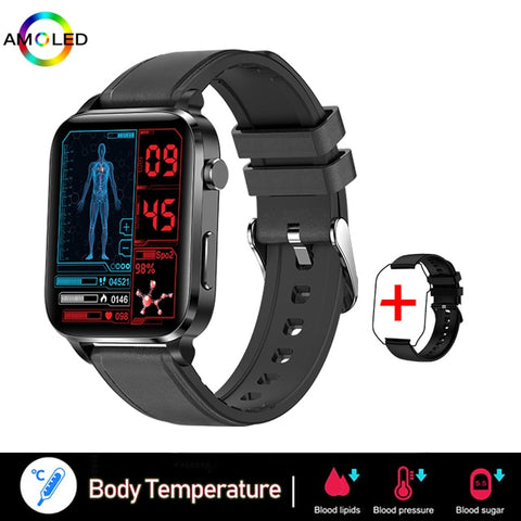 New Blood Sugar Smart Watch Men Sangao Laser Treat Health Heart Rate Blood Pressure Sport Smartwatch Women Glucometer Watch