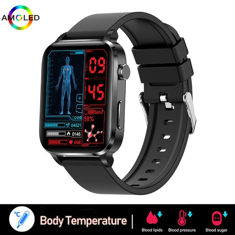 New Blood Sugar Smart Watch Men Sangao Laser Treat Health Heart Rate Blood Pressure Sport Smartwatch Women Glucometer Watch